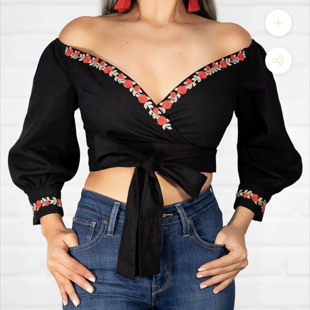 Herencia Rosalinda Crop Top (NEW WITH TAGS)